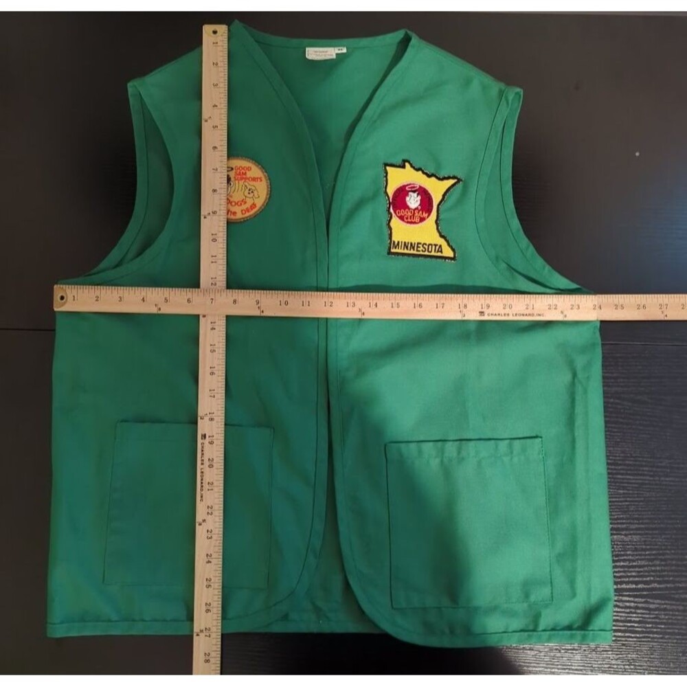 Vintage Good‎ Sam Club RV Minnesota Souvenir Patch Collection Vest Green Size XL - Picture 7 of 7